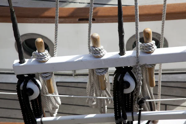 Detail of Boat, Honfleur, Calvados, Basse Normandie, France — Stock Photo, Image