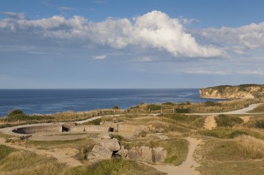 La pointe du hoc, cricqueville-en-bessin, normandie, Fransa