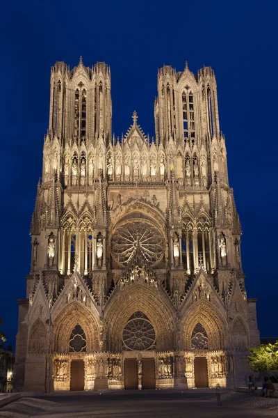 Cathedral of Reims, Marne, Champagne-Ardenne, France — Stock Photo, Image