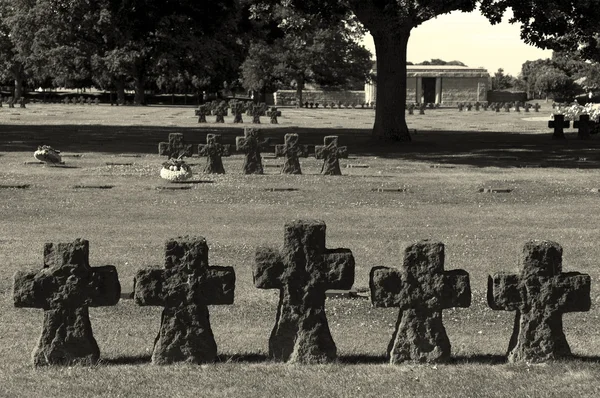 German cemetery, La Cambe, Normandy, France — Stock Photo, Image