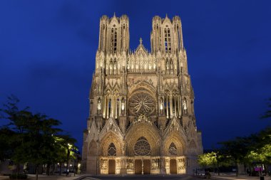 Cathedral of Reims, Marne, Champagne-Ardenne, France clipart