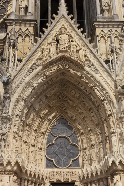 Cattedrale di Reims, Marna, Champagne-Ardenne, Francia — Foto Stock