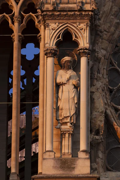 Cattedrale di Reims, Marna, Champagne-Ardenne, Francia — Foto Stock