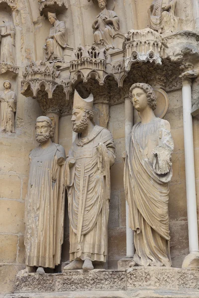 Cattedrale di Reims, Marna, Champagne-Ardenne, Francia — Foto Stock