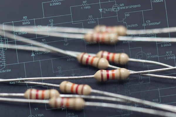 Electronic resistors — Stock Photo, Image