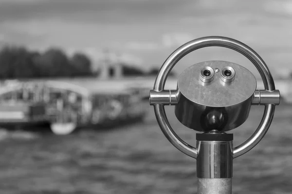 Binocolo telescopico, Parigi, Ile de France, Francia — Foto Stock