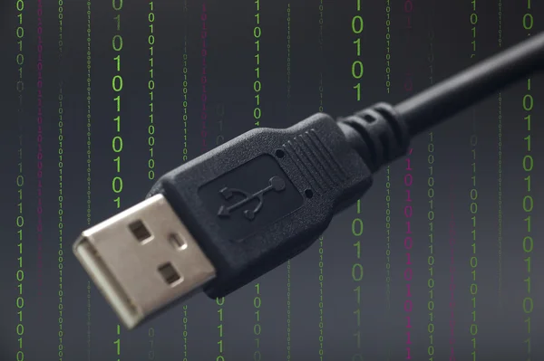 Кабельное подключение USB — стоковое фото