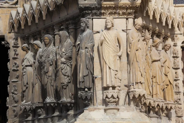 Cathedral of Reims, Marne, Champagne-Ardenne, France — Stock Photo, Image