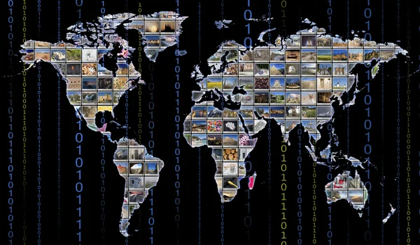 Mapa světa — Stock fotografie