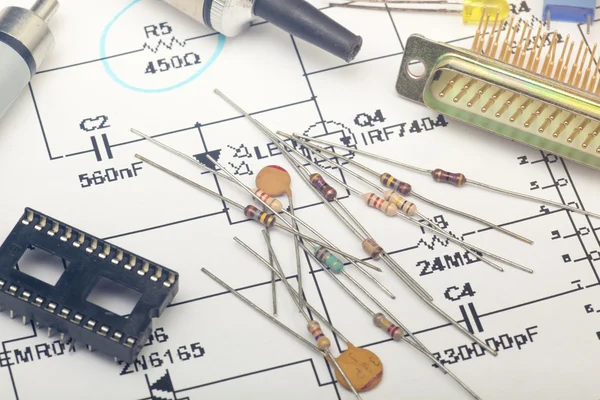 Electronic components — Stock Photo, Image