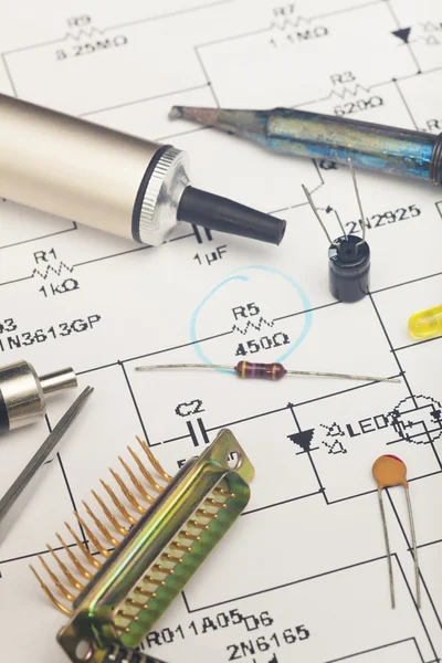 Elektronik Bileşenler — Stok fotoğraf