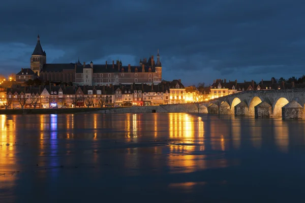 Vista de Gien, Loiret, França — Fotografia de Stock