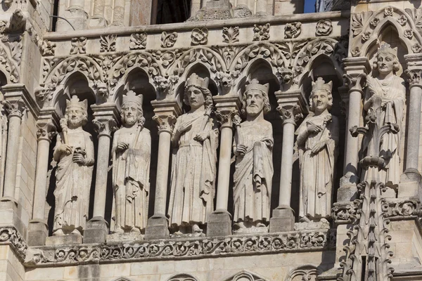 Detalhe da catedral de Amiens, Picardia, França — Fotografia de Stock