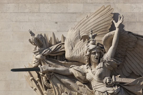 Dettaglio dell'Arco di Trionfo, Parigi, Ile de france, Francia — Foto Stock