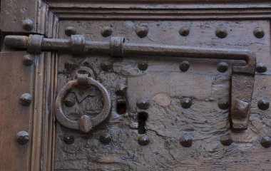 detay kapı Floransa, Toskana, İtalya