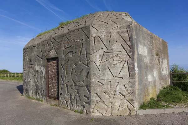 Bunkern i dieppe, Côte d'albatre, haute-normandie, Frankrike — Stockfoto