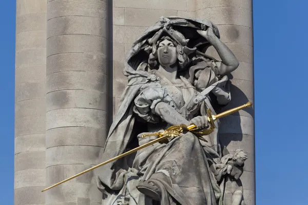 Alexandre iii most, paris, ile de france, Francie — Stock fotografie