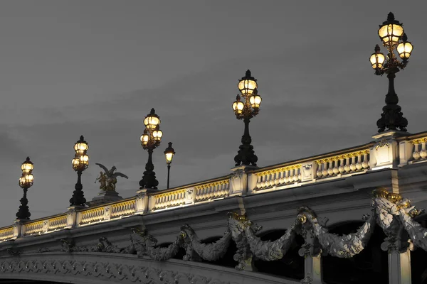 Podul Alexandru III, Paris, Franța — Fotografie, imagine de stoc