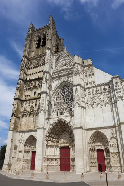 Katedrális yonne, bourgogne, auxerre, Franciaország — Stock Fotó