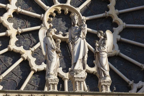 Notre Dame Cathedral, Paris, Ile-de-France, Frankrike – stockfoto