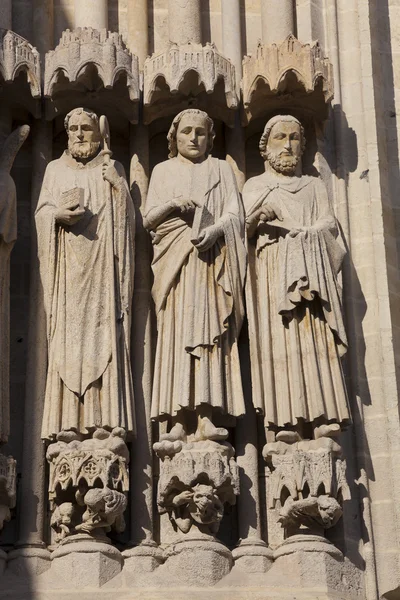 Detail of the cathedral of Amiens, Picardy, France — Stock Photo, Image