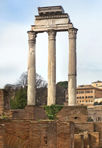 Temple of Castor and Pollux — Stock Photo, Image