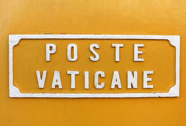 Yazıt - posta Vatikan ile plaka — Stok fotoğraf