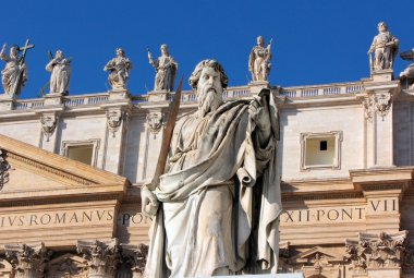 Havari paul kılıç st. peter's Meydanı, Roma'nın heykeli