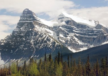 beautiful scenery in the magnificent Canadian Rockies clipart