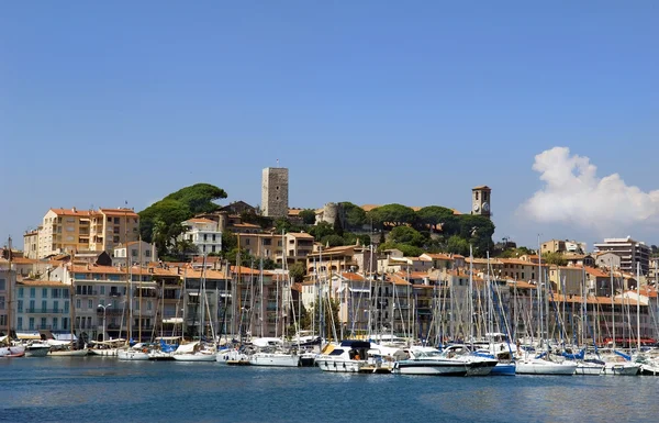 Haven en jachthaven in cannes — Stockfoto