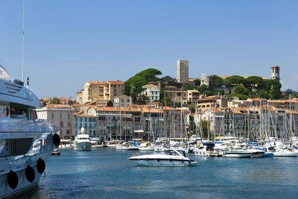 Porto e marina em Cannes — Fotografia de Stock