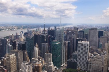 Manhattan'ın tepesinden görünümü
