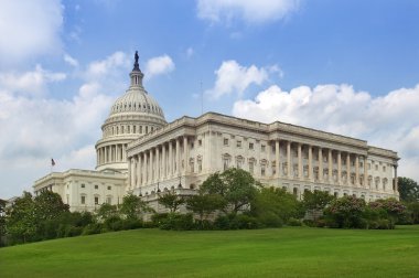 capitol Binası, washington arkasındaki yeşil çim