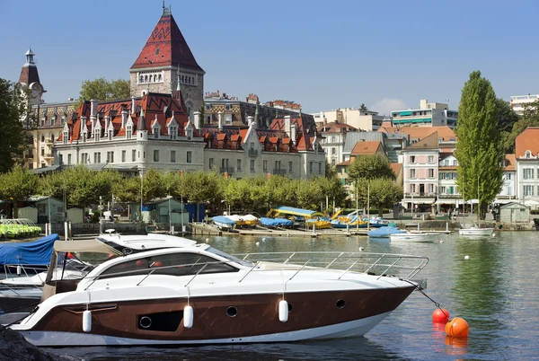 ปราสาท Ouchy, Lausanne, สวิตเซอร์แลนด์ — ภาพถ่ายสต็อก