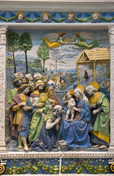 Andrea della Robbia, Adoración de los Reyes Magos —  Fotos de Stock