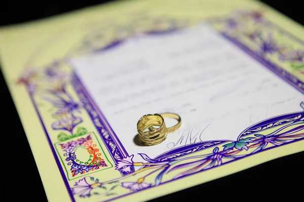 ketubah - evlilik sözleşmesi Yahudi dini gelenek