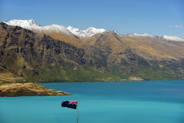 Λίμνη wakatipu, Νέα Ζηλανδία — Φωτογραφία Αρχείου