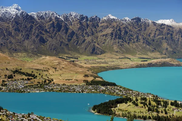 Jezioro wakatipu, queenstown, Nowa Zelandia — Zdjęcie stockowe