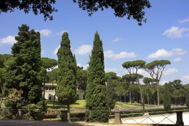 Villa borghese bahçeleri, Roma