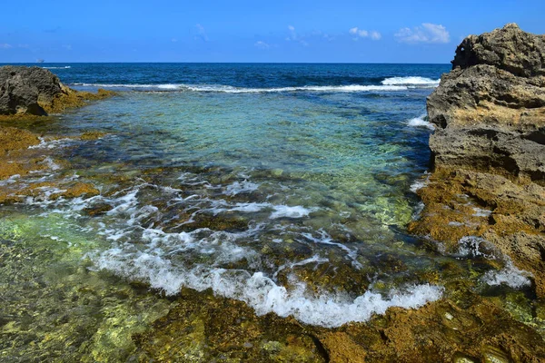 Hof Dor Beach Nature Reserve Picturesque Beach Kyststripe Med Flere – stockfoto