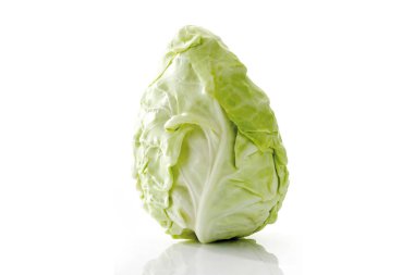 taze lahana kafa üzerinde beyaz izole