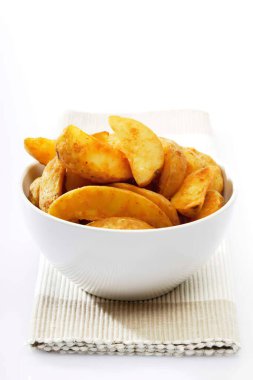 Kavanozda kızarmış patates, yakın çekim.