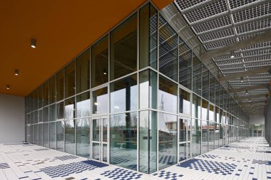  Modern boş kafeterya iç mimarisi