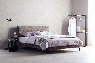 Modern lüks yatak odası.