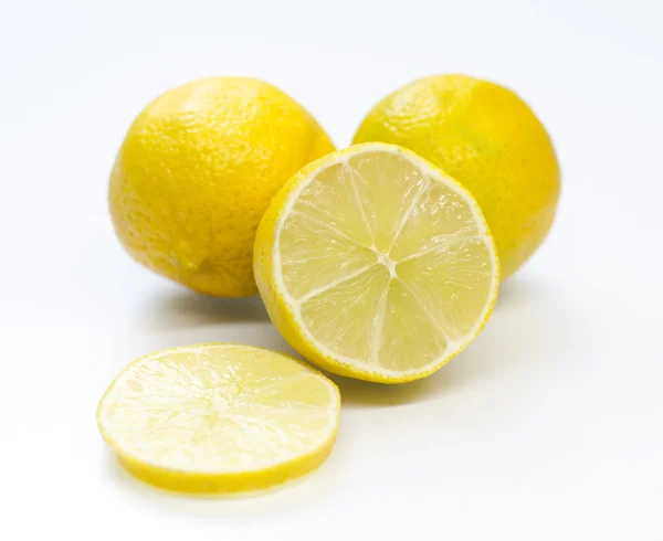 Fresh limes Isolated on white — Stock Photo, Image
