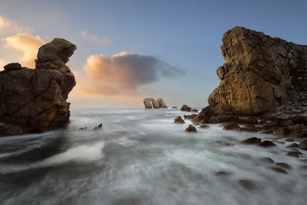 Liencres sunset — Stockfoto