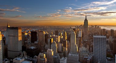 Manhattan'ın günbatımı