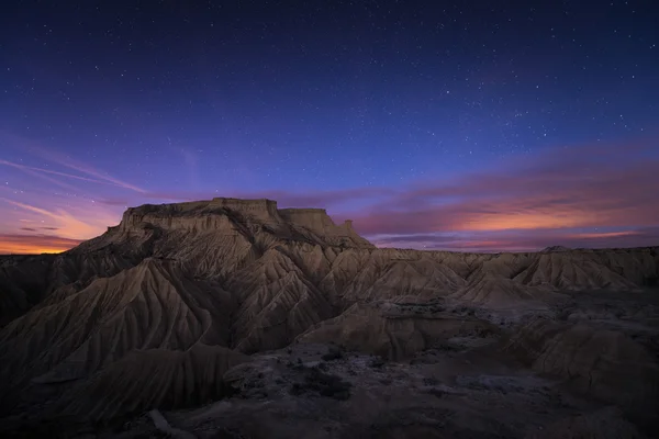 Blue hour over the desert — Stock Photo, Image