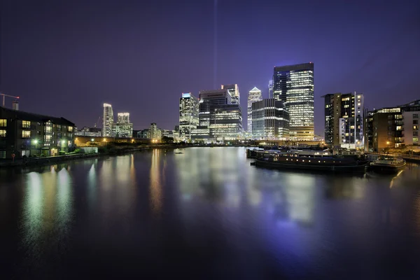 Docklands panoramę — Zdjęcie stockowe