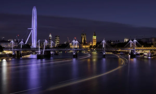 Londres la nuit Images De Stock Libres De Droits